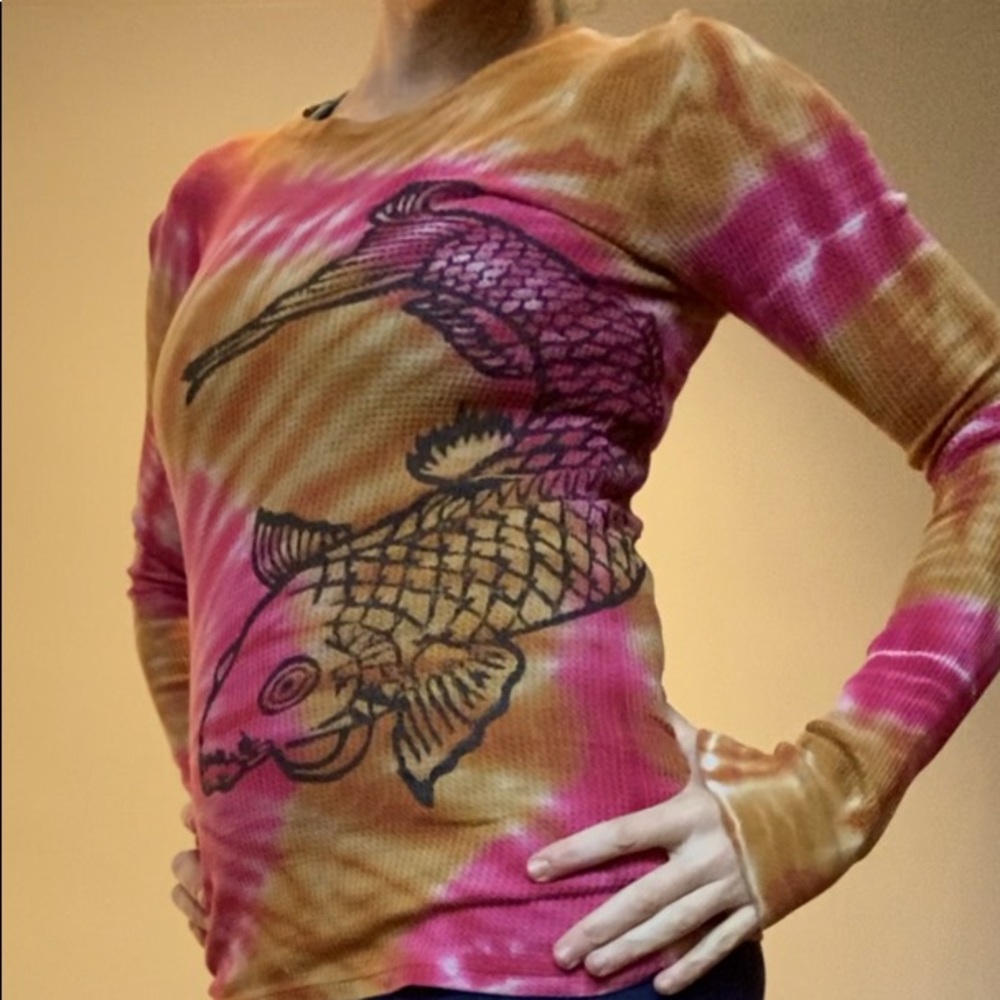 SM/XS lucky brand thermal style long sleeve Tshirt.